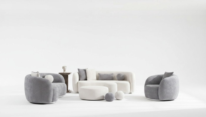 Sofagarnitur 4 3 1 Sitzer Wohnzimmer Komplett Sofas Set Modern Set Hocker