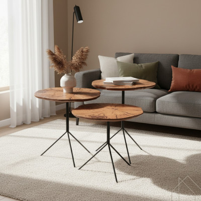 Couchtisch 3x Design Wohnzimmertisch Modern Möbel Luxus Tische 3tlg Set