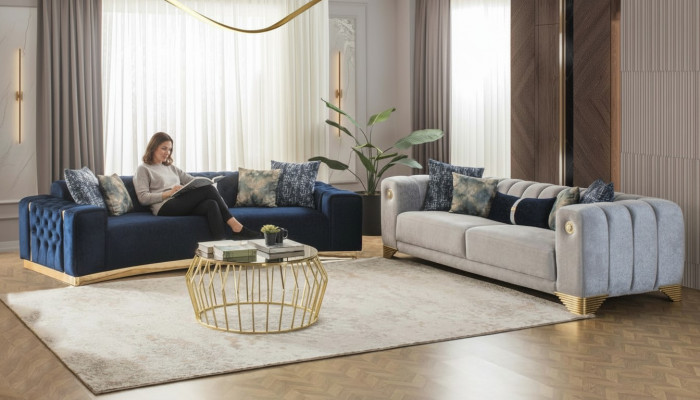 Sofagarnitur 4 3 Sitzer Design Couch Polster Sofas Modern Gruppe Set neu
