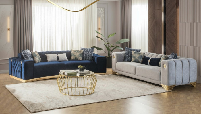 Sofagarnitur 4 3 Sitzer Design Couch Polster Sofas Modern Gruppe Set neu
