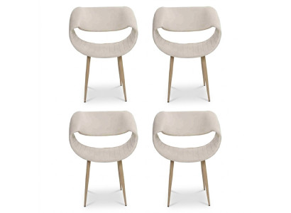 Modern 4x Stühle Polsterstuhl Luxus Sessel Lehnstuhl Esszimmer Wohnzimmer Neu