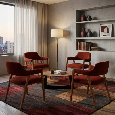 Modern Esszimmermöbel Designer Luxus 4x Stühle Mobiliar Neue Stühle neu