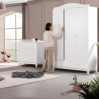 Kinderzimmer Set Luxus Schrank Modern Kommode neu Schlafzimmer Möbel neu