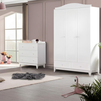 Kinderzimmer Set Luxus Schrank Modern Kommode neu Schlafzimmer Möbel neu