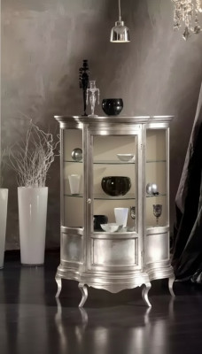 Design Möbel Holz Klassischer Vitrine Schrank Regal Italienische Möbel