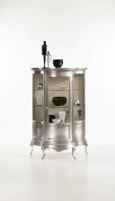 Design Möbel Holz Klassischer Vitrine Schrank Regal Italienische Möbel