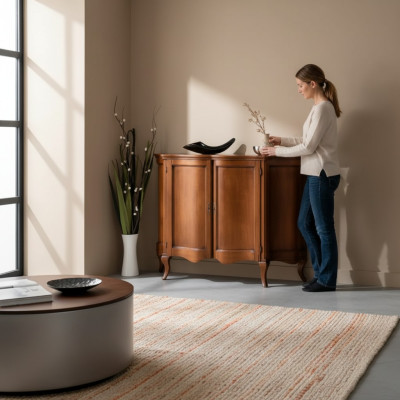 Designer Kommode Sideboard Kommoden Schrank Schränke Holz Möbel Neu