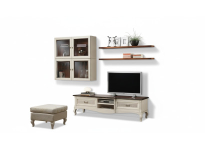 Lowboard rtv Wandschränke Wohnzimmer Holz Möbel Wandregal Set 7 tlg.
