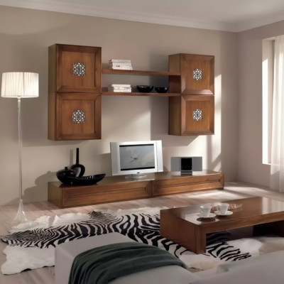 Wohnzimmermöbel Set Designer Wohnzimmer Braun Sideboard Wohnwand Neu