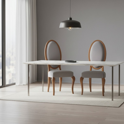 Esszimmer Stühle Holz Luxus Sessel Stuhl Braun Wohnzimmer Möbel Neu