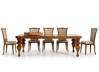 Esszimmer Garnitur Set Klassische Tisch 6x Stühle 7tlg Luxus Komplett