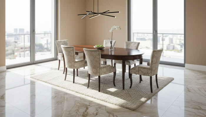 Design Esszimmer Set 5tlg. Möbel Stuhlgruppe Tisch 4x Stühle Garnitur