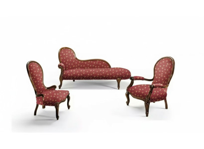 Lounge Sofa Liege Polster Liegen Klassisch Chaiselongue Club Braun Neu
