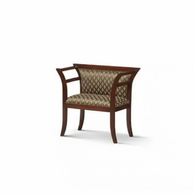 Esszimmer Holz Stühle Polster mit Armlehne Stuhl Braun Design Wohnzimmer