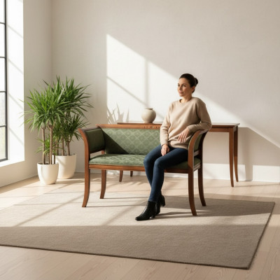 Sitzbänke Holz Hocker Stuhl Sitzhocker Holz Luxus Bank Wohnzimmer Neu
