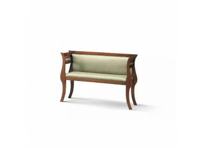 Sitzbank Klassische Designer Sitzmöbel Wohnzimmer Polsterbank Braun