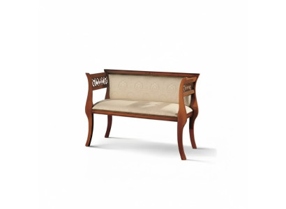 Sitzbank Klassische Bank Luxus Polstermöbel Designer Sitzmöbel 111x43x78