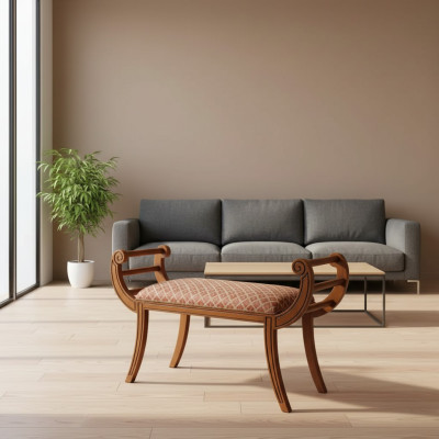 Designer Luxus Bank Polsterbank Sitzbank Sitzmöbel Wohnzimmer Bänke