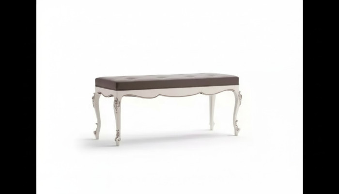 Designer Sitzbank Hocker Wohnzimmer Sitzmöbel Polster Textil Stoff Bank