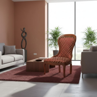 Sessel 1 Sitzer Sofas Stoff Wohnzimmer Textil Luxus Möbel Einsitzer Neu