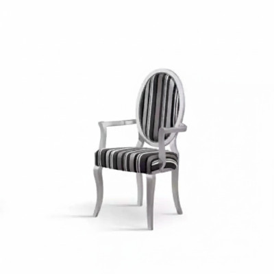 Klassischer Stuhl mit Armlehnen Esszimmer Lehn Sessel Lounge Luxus Neu