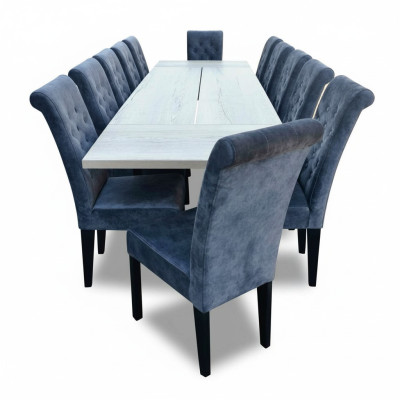 Esstisch 12 x Stühle Esszimmer Set Essgruppe Moderne Stuhle Tisch 13tlg.