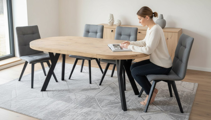 Esstisch 4 x Stühle Esszimmer Set Essgruppe Luxus Stuhle Tisch 5tlg.