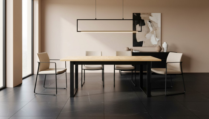 Esstisch Tisch Esszimmer Wohnzimmer Braun Holz Design Luxus Modern Neu