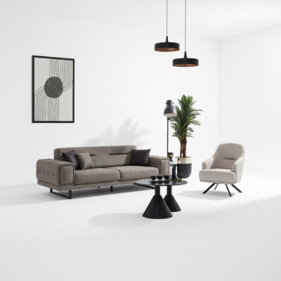 Luxus Sofa Set 2tlg Sessel Luxus Sofa Couch Dreisitzer Wohnzimmer Einrichtung