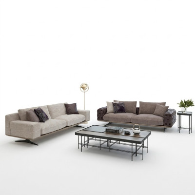 Wohnzimmer Set 2tlg Modern 2x Dreisitzer Sofa Couch Polstermöbel Luxus