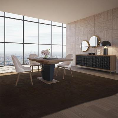 Esstisch Esszimmer Set 8tlg Essgruppe Modern Sideboard Set neu 4x Stühle