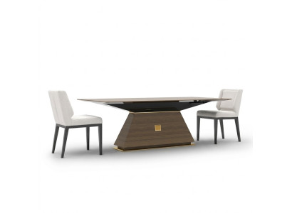 Luxus Gruppe Textil Polster 4x Stühle Holz Esstisch Esszimmer Design Set