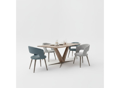 Esszimmer Komplett 8tlg Stühle Set Neu Esstisch Sideboard Design Vitrine