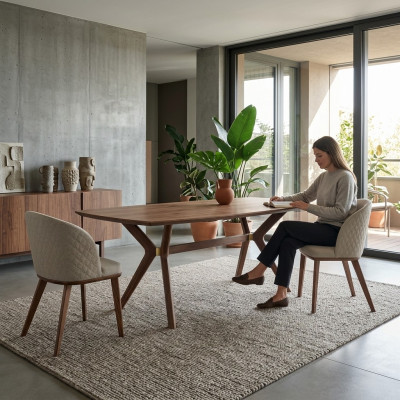 Esszimmer Essgruppe Esstisch 4x Stühle Luxus Einrichtung Modern Design