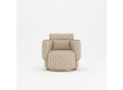 Beige Sessel Wohnzimmer Luxus Polstermöbel Design Modern Einrichtung Neu