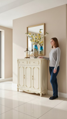 Sideboard zum Wohnzimmer Klassische Möbel Luxuriöses Interieur Neu