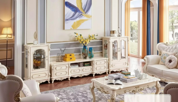 Wohnzimmer für set klassische Möbel 3tlg. Innenbereich für die Wohnung