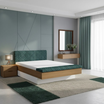 Luxus Bett Design Doppel Hotel Betten Königliches Holz Möbel Echtholz