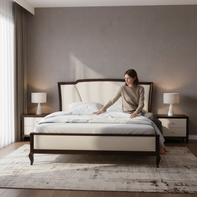 Doppelbett Bett Design Luxus Luxur Betten Barock Rokoko Antik Stil