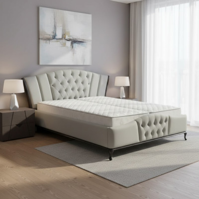 Bett Polster Design Luxus Doppel Hotel Betten Chesterfield Holz Möbel Neu