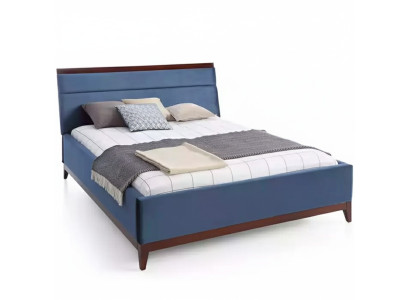 Bett Schlafzimmer Luxus möbel in blauer Farbe Neuheit für Ihre Innenräume