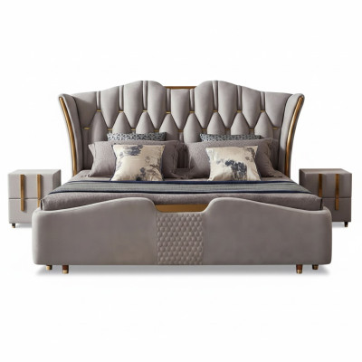 Chesterfield Bett Polster Design Luxus Doppel Hotel Betten Luxus Hotel Neu