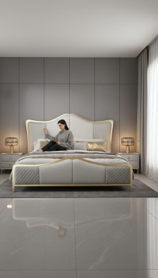 Design Bett Luxus Betten Modernes Hotel Gestell Schlaf Zimmer Hotel