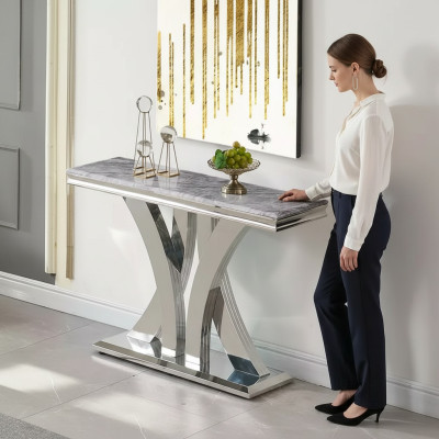 Design Luxus Konsole Tisch Konsolen Tische Edelstahl Design Sideboard