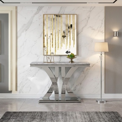 Design Luxus Konsole Tisch Konsolen Tische Edelstahl Design Sideboard