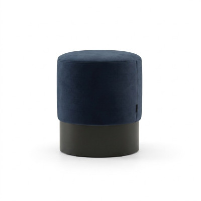Runder Blauer Sitzhocker Luxus Schlafzimmer Moderne Beistellhocker