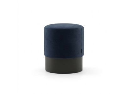 Runder Blauer Sitzhocker Luxus Schlafzimmer Moderne Beistellhocker