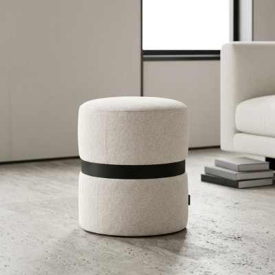 Designer Weißer Polsterhocker Schlafzimmer Möbel Moderner Beistellhocker