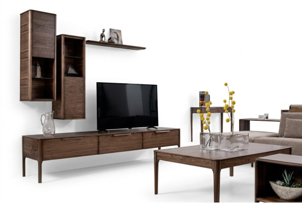 Wohnzimmer Set Schrankwand Ablage mit tv Stand Modernen Designen Wohnwand