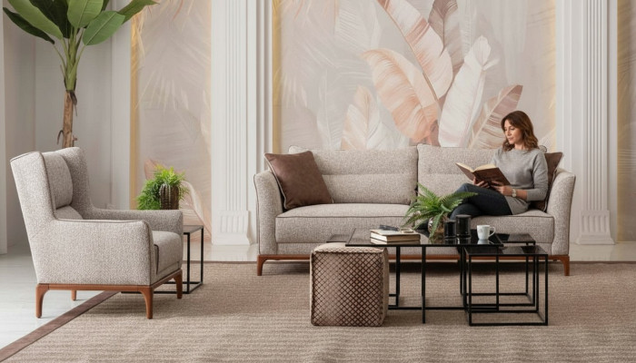 Modernen Designen Sofa 3+1 Sessel Sofagarnitur Wohnzimmer Möbel Einrichtung